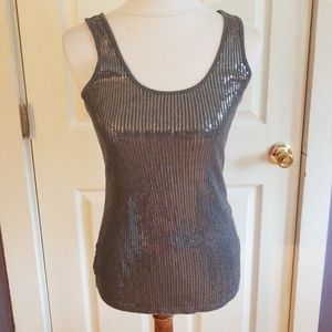 Express Sequin Tank Top. Size Med